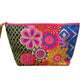 Multi coloured mandala on lime clutch
