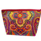 Sunshine yellow paisley on hot pink clutch